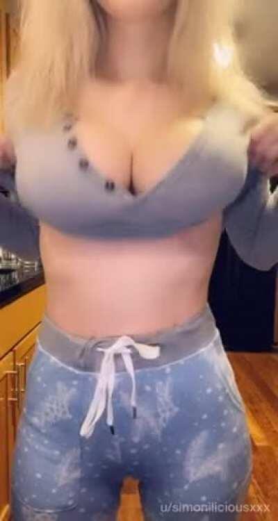 Stripping in the kitchen for you