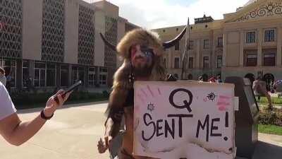 The Q Shaman has something to say.... Not Crazy at all...🙄