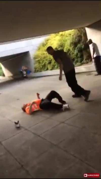 To headbutt a random guy