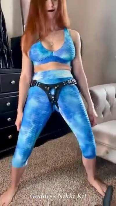 Watch until the end for a laugh! Bet it still turns you on. Honestly, I can't take My strap-on seriously most days 😂 | By gentle femdom Goddess Nikki Kit