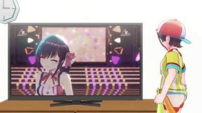 It's an old TV, just give it a little tap.