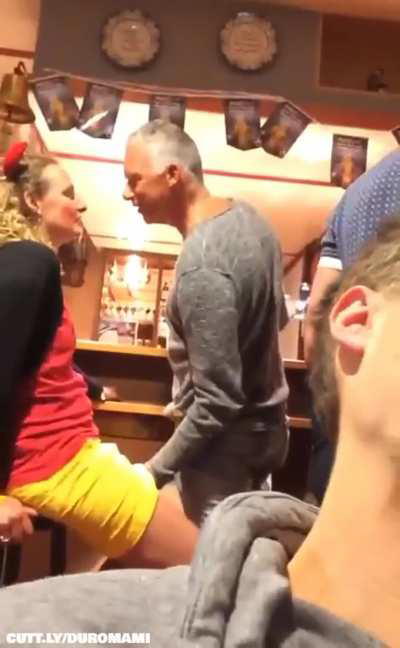 Older Couple at a Bar