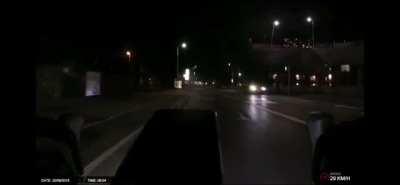 Taxi driver swerves into cyclist in dublin.