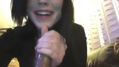 Girl Gets Surprised Cum in Her Mouth