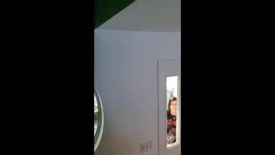 Crazy lady wants wifi pw