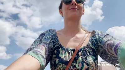 She loves the feel of a breeze.