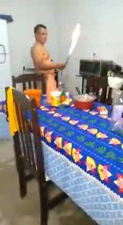 They were cooking, but not just the food.