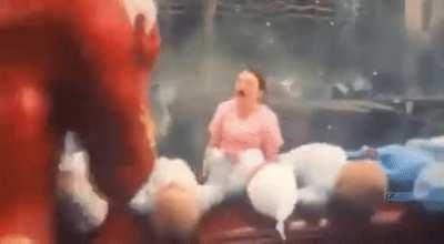 In The Flash (2023), Ezra Miller microwaves an infant. This is not a reference, just Ezra acting like himself. John Oliver probably was present too or something.