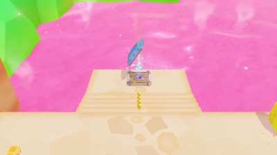 Mario does a weird long jump