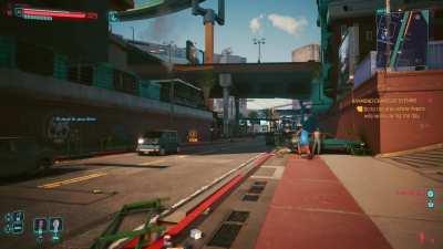 Spawning a motorcycle caused this truck to get absolutely yeeted across the street.