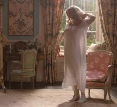 See-through boobs in a gown - from a deleted scene in Emma