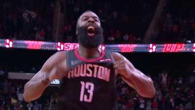 [Highlight] Rockets show their tribute video for Harden. Harden then shows his love for Houston fans.
