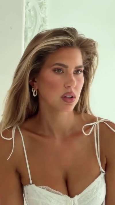 Kara in white lingerie - IG December 2025