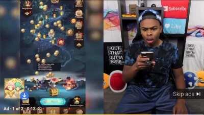 Ad threats person because he said the ad was “fake”