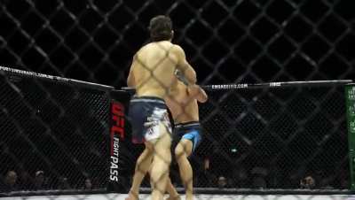 Don't throw dry kick, folks. Throw some hands, even flicky tappy shots, before you kick