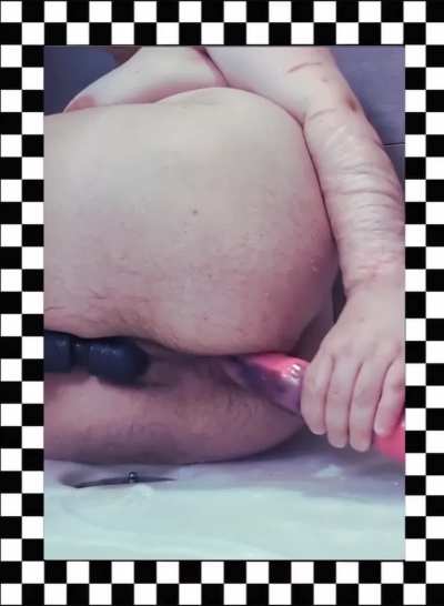 cumming with a huge horse cock in my ass