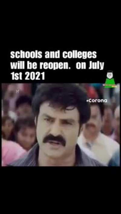 Educational institutions in Telangana will be re-opening on July 1