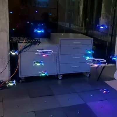 Engineers at Caltech have designed a new data-driven method to control the movement of multiple robots through cluttered, unmapped spaces, so they do not run into one another.