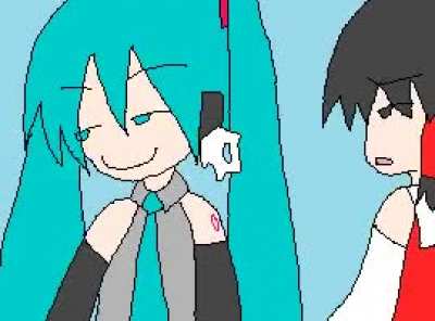 Miku plays a prank 