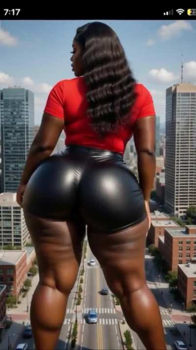 Giantess Ebony Hello Boy !! ❤️❗️