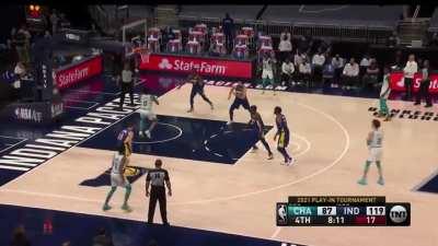 [Highlight] LaMelo no look behind the back assist