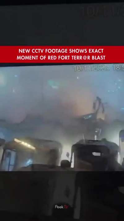 New cctv footage of Delhi Car bomb blast .