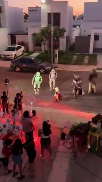 This Kid's mandalorian themed birthday party in Mexico
