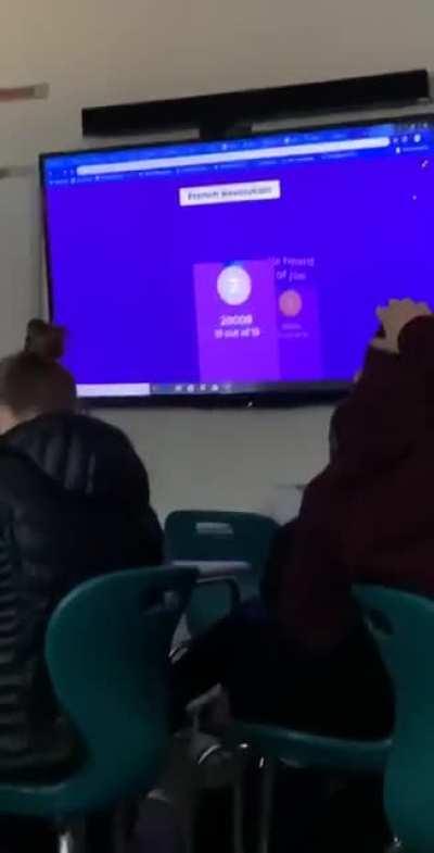 Me and my friends pulled this off in history class