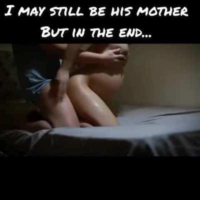 A Pregnant Mother and Her Young Stud