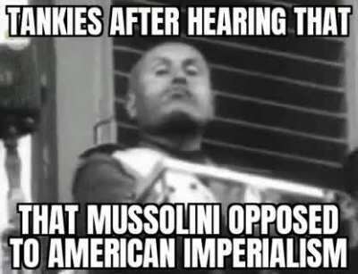 We need to send critical support to Mussolini against American Imp*rialism