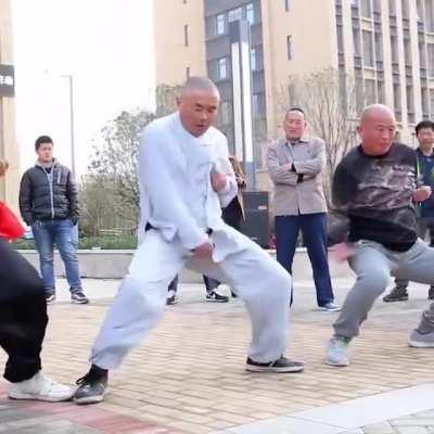 Ball-Bustin military training in asia