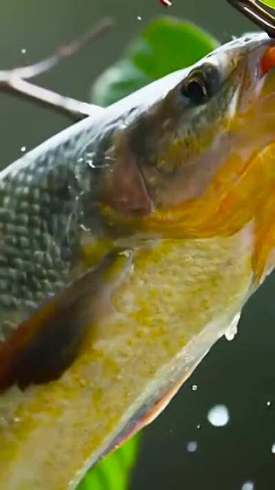 Рыбы не едят фрукты, но она поднялась за ними