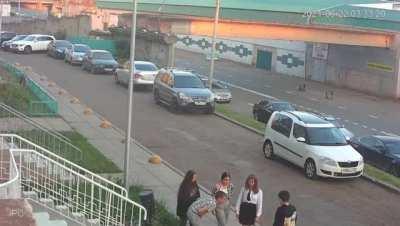 Hell yeah, let's kick the trashcan to flex on the girls