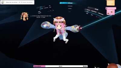 TatiLusa falling on her first 3d stream