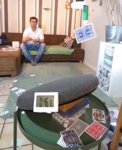 The precision of this guy's trick shots