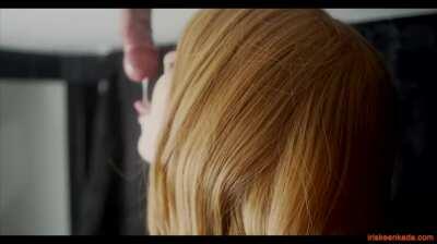 I edged him on my milking table until he couldn't hold back and shot his load down my throat [14:20]