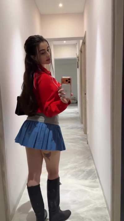 Giorgia Andriani in Skirt