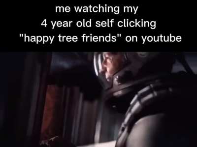 Astronaut trying to warn past self