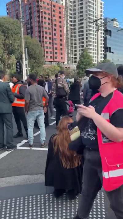 Protesters in Australia clash with officers after a Muslim man was shot and killed by police