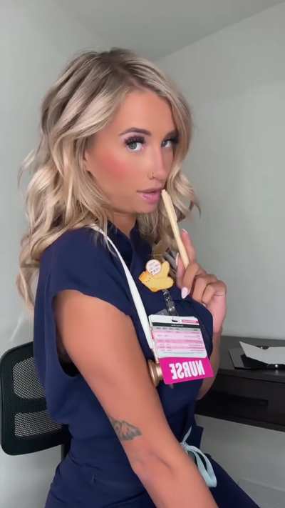 I'm the nurse you never knew you wanted, do you want to fuck me? 🤤😉