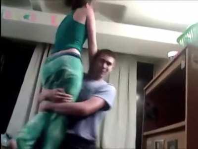 hmbt after wrestling with girlfriend