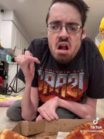 Welp, no more pizza for me….