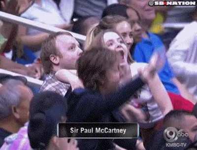 The real Paul McCartney after hearing the news of jahns dead