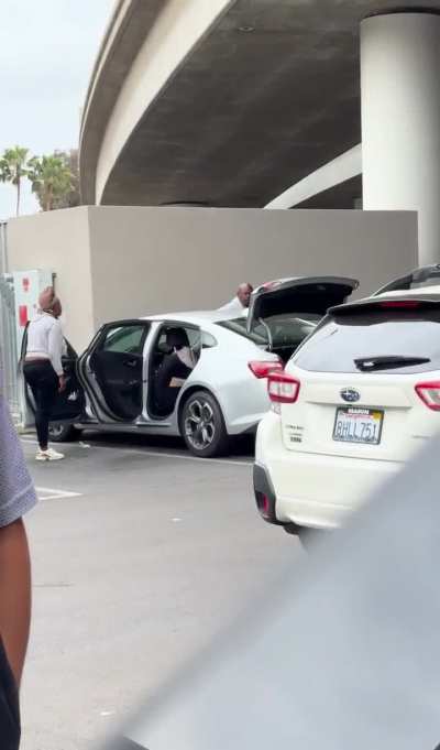 Woman screams down phone about losing her phone