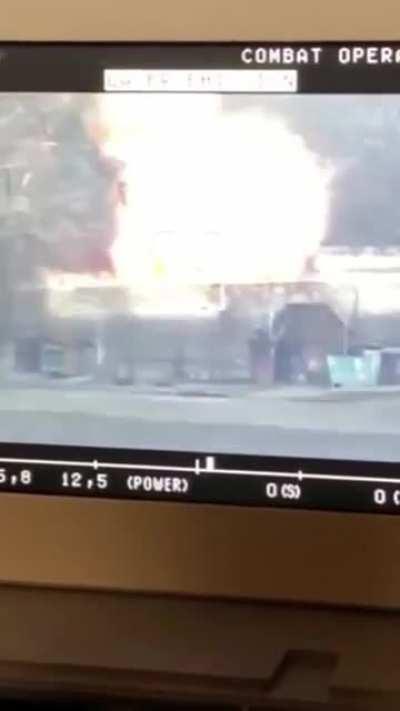 Stugna-P ATGM system detonates another Russian armored vehicle