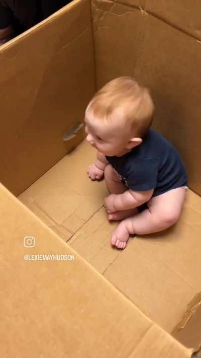 Just a baby in a box