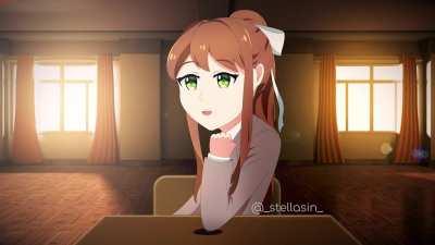 Monika's happy that you're back 😊