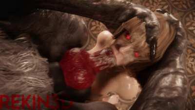 Ashley captured [Resident Evil] (rekin3d)