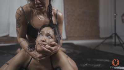 Compilation of Channy Crossfire in peril. Most humiliating defeats (Spartan Women Productions clips4sale)