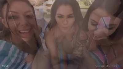 Monster Cock Takes on a Spectacular Trio